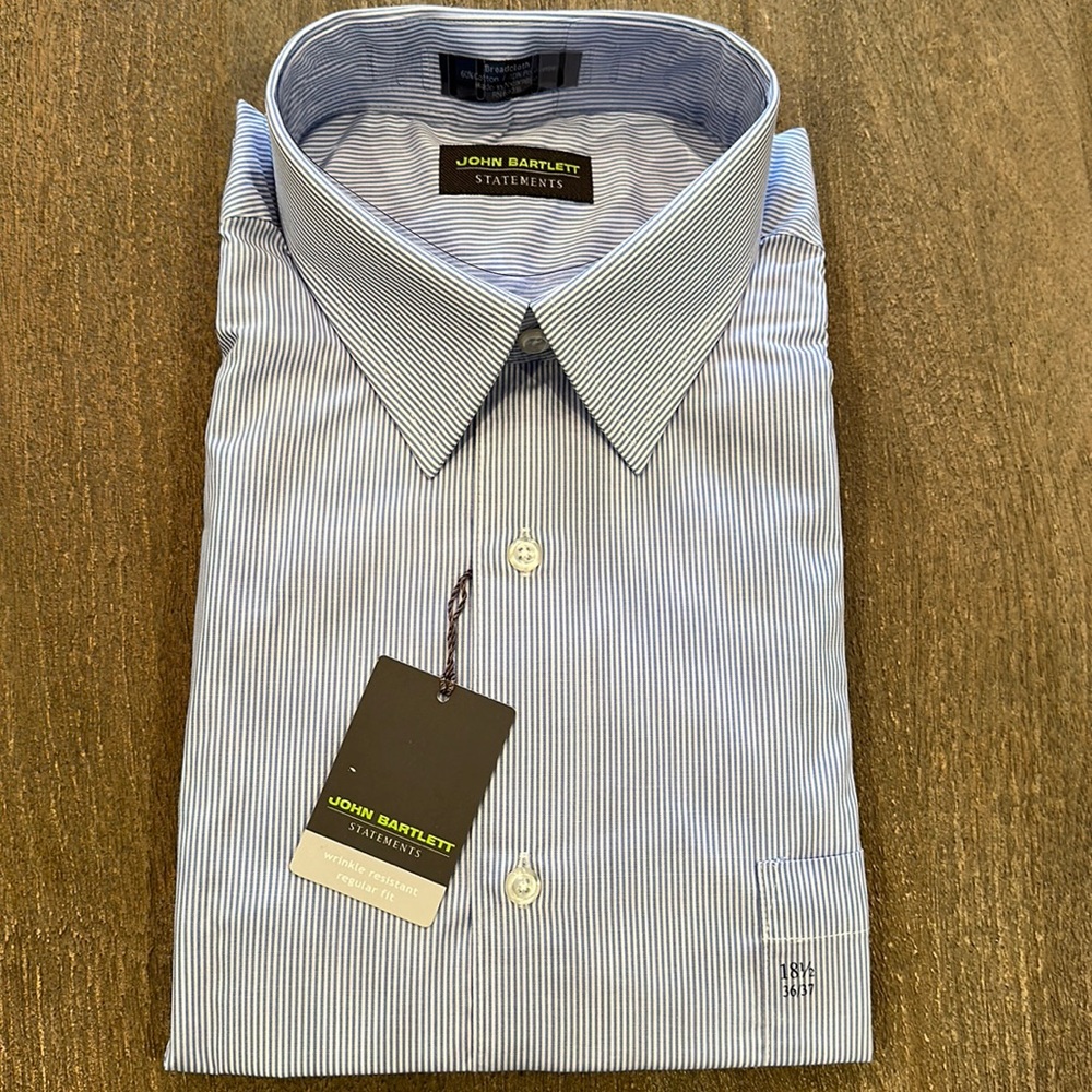 COPY - Men’s Dress Shirt by John Bartlett 18 1/2.  36/37